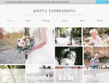 Tablet Screenshot of joyfulexpressionserie.com